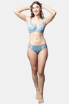 PrettyCat Medium Rise Three-Fourth Coverage Bikini Panty - Sea Green — thumbnail 5